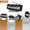 Vodolo Chunni Clips with Safety Pins,8 PCS Strong Chunni Grip Dupatta Setting Clips Indian for Woman Black