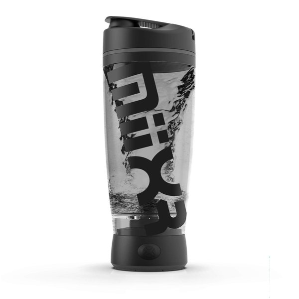 Promixx Original Shaker Bottle (MiiXR Edition) - Battery-powered for Smooth Protein Shakes - BPA Free, 20oz Cup (Black/Gray)