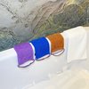 3 Pieces African Exfoliating Long Net Bath Sponge Shower Body Scrubber Back Scrubber Scrubbing Rag Net Exfoliation Skin Smoother for Daily Use（Blue.Brown.Purple）
