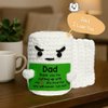 JCISDOC from Daughter Son Funny Small Gag Handmade Crochet Doll from Daughter Son,Gifts for Dad, Best Dads Ever Thank You,Father's Day Present Emotional Small Gift