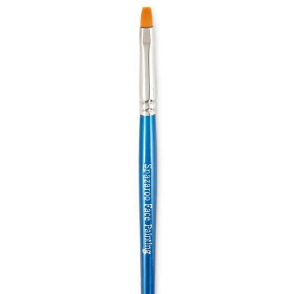 Snazaroo Professional Face Paint Brush, Fine Flat, Blue