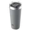 Ello Beacon Vacuum Insulated Stainless Steel Tumbler with Optional Straw, 24 oz, Grey