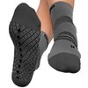 TechWare Pro Plantar Fasciitis Socks – Therapy Grade Cushion Ankle Compression Socks Women & Men. Ankle Brace & Arch Support (Gry/Blk Small)