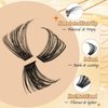Thick Eyelash Extension 288 Pcs 100D Fluffy Cluster Lash Extension Wispy Lash Clusters D Curl 9-16mm Individual Eyelashes DIY at Home by FOINEMYED