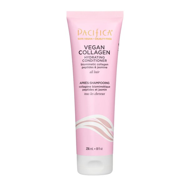 Pacifica Beauty, Vegan Collagen Hydrating Conditioner, Avocado Oil, Vitamin B5, Soften, Restore Shine, Address Split Ends, For Dry & Damaged Hair, Add Shine, Moisture, Sulfate & Silicone Free, Vegan