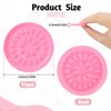 100 Pcs False Eyelashes Glue Holders, False Lash Glue Holder Lash Tray Holder Glue Rings Lash Trays Disposable Lash Pads Lash Glue Tray Glue Rings for Eyelash Extensions Pallet Pads