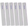 100/180 Grit Nail File (6 Pack), Emery Board Nail Files for Acrylic Nails and Natural Nails, Double Sided Emory Boards Professional Nail Filer Reusable Washable Manicure Square Gray