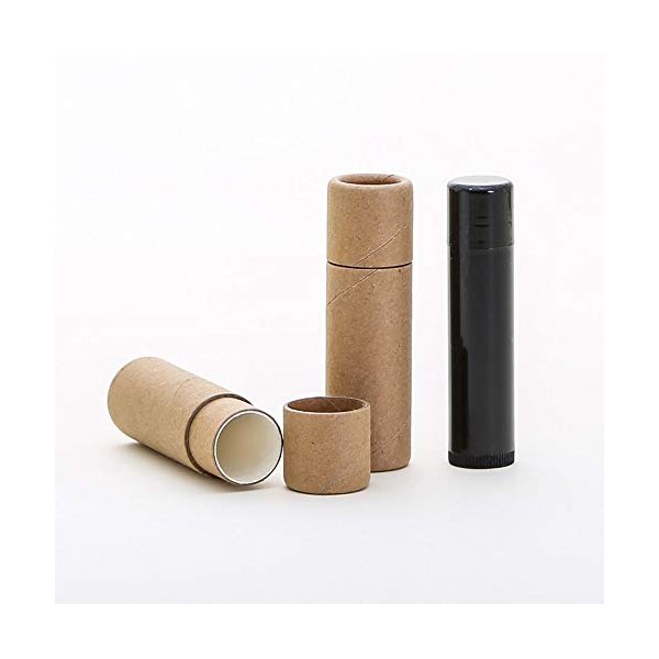 9 mL Kraft Paperboard Lip Balm/Salve/Cosmetic/Lotion Tubes x25