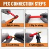 SUNGATOR Pex Fittings 1/2 Inch, 25-Pack 1/2" Pex 90 Degree Elbow, No Lead Brass, 1/2 Inch Pex Fittings For Pex Pipe