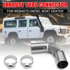 2pcs Diesel Heater Exhaust Pipe, Stainless Steel 24mm Parking Air Heater Exhaust Pipe Tube Elbow Connector with 4 Clamps for Webasto Eberspacher Diesel Boat Heater 13cm Exhaust Pipes and Tips