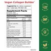 Vegan Collagen Builder - Organic Whole Foods Fruits + Veg, Silica, Lutein, Vitamin C, Biotin, Grape Seed - Amino Acids Glycine, Lysine + Proline Collagen Boosters - Once A Day - 30 Tablets