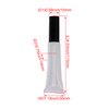 BQLZR Black Cap Plastic 15ml Empty Lip Gloss Balm Soft Tube Container with Brush Cosmetic Makeup Container Pack of 20