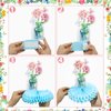 PIXHOTUL Butterfly Centerpieces for Tables - 9 PCS Butterfly Honeycomb Table Centerpieces, 1 PC Butterfly Tablecloth Butterfly Party Decorations for Girl Birthday Baby Shower