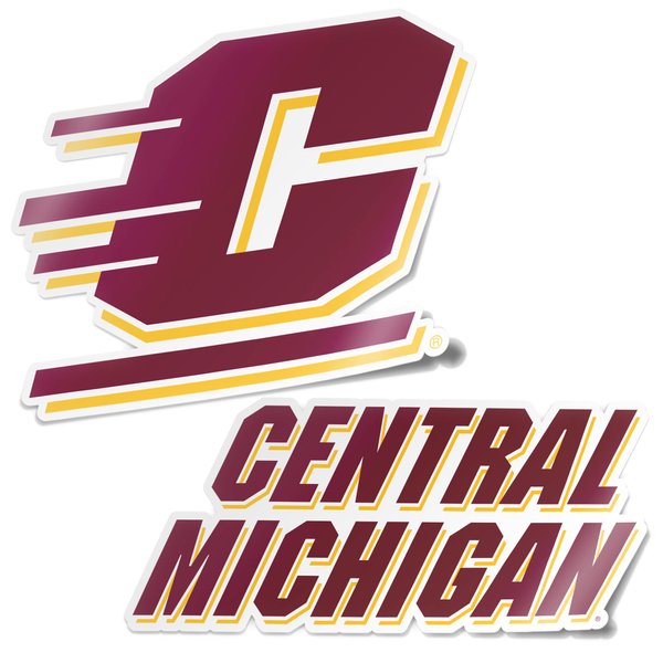 Desert Cactus Central Michigan University Stickers Chippewas Vinyl Decal Laptop Water Bottle Car Scrapbook11.38x8.98 (4 Inch Set V1)