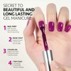 GAOY Dark Purple Gel Nail Polish, 16ml Soak Off UV Light Cure Gel Polish for Nail Art DIY Manicure at Home, Color 1606