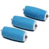 Own Harmony Extra Coarse 3 Refill Rollers Best Fit for Electric Callus Remover CR900 - Foot Care for Healthy Feet - Pedicure File Tools - Replacement 3 Pack Extra Coarse (Blue)