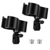 BILIONE 2 Pcs Upgraded Mic Clip Holder, Adjustable Microphone Holder for Microphones with Outer Diameter Between 32mm and 60mm, with 5/8" to 3/8" Screw Adapter
