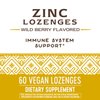 Nature's Way Zinc Lozenges with Vitamin C & Echinacea, Immune Support*, Wild Berry Flavored, 60 Lozenges