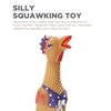 Outward Hound by Charming Pet Squawkers Henrietta Latex Rubber Chicken Interactive Dog Toy, Small