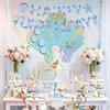 Mermaid Birthday Banner Mermaid Birthday Decorations Glitter Mermaid Birthday Banner Sign Mermaid Party Supplies Little Mermaid Birthday Decorations for Girls Boys Kids Birthday Party Baby Showers