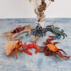 Realistic 6 PCS Ocean Sea Marine Animal Model Figures Crab Hermit Crab Family Party Favors Supplies Cake Toppers Set Toys for Boys Girls Kids