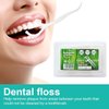 Leioua Dental Floss Picks 300 Counts Unflavored Durable Disposable Floss Threaders Pro Health Sticks for Adults and Kids 6 Travel Handy Cases