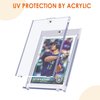 8Pcs Magnetic Card Holders for Trading Card, Baseball Card Protectors with 8 Stands, 35pt Acrylic Hard Card Sleeves Case for Sports Cards, MTG Cards, YUGIOH Cards, Standard Cards Storage and Display