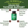 Raw Desiccated Thyroid Supplement. Grass Fed New Zealand Beef Neck & Thyroid Gland Capsules for Women and Men. Ancestral Living Ethically Sourced Bovine Supplements for Energy and Metabolism Support