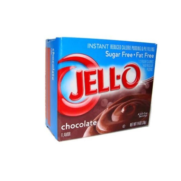 Jell-O Chocolate Flavor Sugar Free Instant Pudding & Pie Filling (4-Pack)