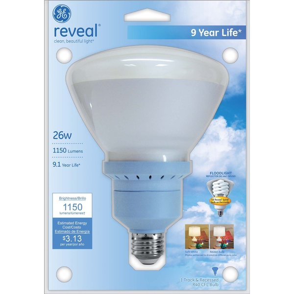 GE 26W R40 Reveal Bulb