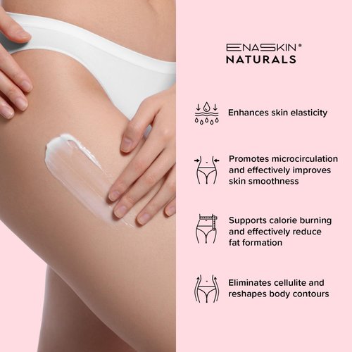 Enaskin Naturals Belly Firming Cream: Hibiscus & Honey Skin Tightening Cellulite Cream - Women Body Lotion for Firmness and Lift of Thighs & Stomach - Tummy Butter Stretch Marks - 100ML