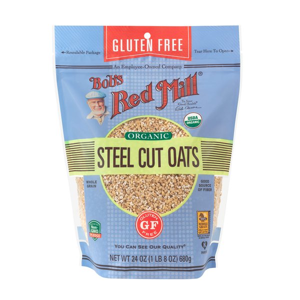 Bob's Red Mill Gluten Free Organic Steel Cut Oats, 24-ounce
