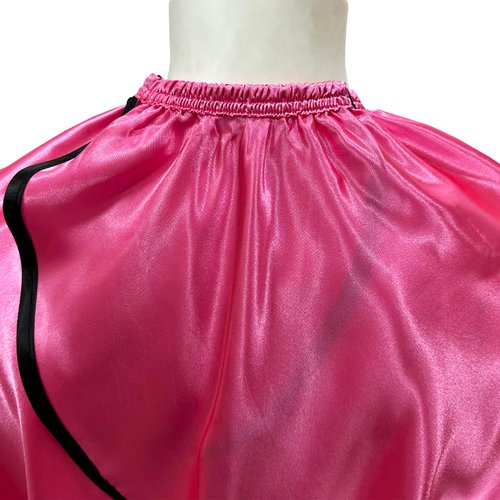 Pelocapa Salon Styling Capes for Clients, Hair Dye Cutting Capes with Elastic Hooks, Waterproof Light Weight Satin Sheen Styling Cape Barber Gown for Stylist, 63”*56”(Pink)