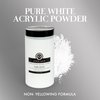 Acrylic Nail Powder for Nails, Super Adhesion Acrylic Nail Powder, Professional Colored Acrylic Nail Powder for Flawless & Beautiful Acrylic Nail Enhancements, Pure White, 32 oz - Joya Mia
