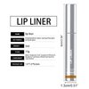 Aderier Lip Liner Peel Off Lip Liner Tattoo, 3Pcs Peel Off Lip Stain, Burgundy Red & Dark Brown & Light Brown Long Lasting Lip Stain Peel Off, Infused with Hyaluronic Acid & Vitamin E