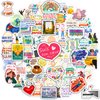 HomSeon Vinyl French Motivational Stickers for Students, 100pcs, Inspirational Quotes, Waterproof, Reusable, for Journaling, Planner Decoration, Daily Life Motivation