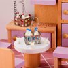 Sumind 14 Pieces 1:12 Miniature Dollhouse Accessories Miniature Milk Crate with Milk Bottles and Milk Cups Miniature Milk Models Mini Dollhouse Accessories Kitchen Food