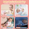 alilo Smart Bunny Baby Rattle Musical Light Up Toys, Infants Newborns Baby Toys 0-3-6-12-18-24 Months,1 Year Old Baby Girl Gifts, 4 Music Modes and Color Recognition Function with 9 Color Card