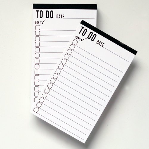 To Do List Cards - 3x5 Inch - Index Cards - Pack of 75 - Double Sided