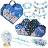 1388pcs Charm Bracelet Making Kit for Girls,Jewelry Making Kit Supplies,DIY Bead Bracelet Girls Toys,Birthday Christmas Craft Gifts Set for Kids Age 4 5 6 7 8 10 11 12 (01 Blue)