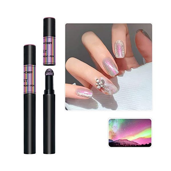 Vivid Nails Shiny Chrome Powder Nail Art Magic Nail Pen (CH09)