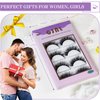 5D Faux Mink Lashes Fluffy - Birthday Mother's Day Gifts Presents for Women Wife 5 Pairs False Lashes Fake Eyelashes Mink Natural Look D Curly Cat-Eye Lashes Dramatic Lashes