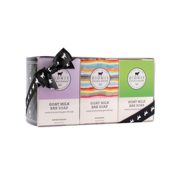 Dionis Goat Milk Fresh & Floral 3 Pack Bar Soap Bundle – Paraben Free, Cruelty Free, Made in the USA - Nourishes, Moisturizes & Hydrates Dry Skin