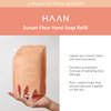 HAAN Foaming Hand Soap Refill | Moisturizing Liquid Hand Soap for Dry Skin | Multi Purpose Hand Wash with Aloe Vera & Cocos Nucifera | Bathroom Soap w/Pump Dispenser | Sunset Fleur - 23.67 Fl Oz