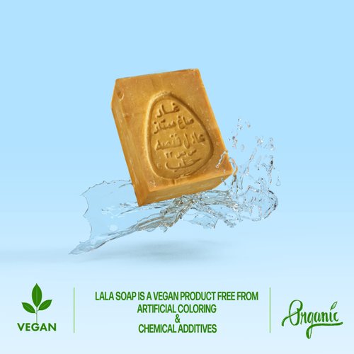 Authentic Aleppo Soap 86% Olive Oil & Laurel Oil Bar Organic, Vegan, All-Natural for Body, Face, Hands, Bath and Hair - 100 gr