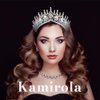 Kamirola Silver Baroque Big Wedding Crown Bridal Headpiece Water Drop Rhinestone Crystal Diadem Queen Crown Princess Tiaras Hair Jewelry For Womens