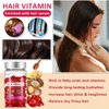 60 Pcs Hair Vitamin Oil Capsule, Hair Treatment Serum Enriched with Moroccan Oil, Macadamia Oil, Avocado Oil, Vitamins A C E Pro B5, No Rinse and Safe for All Hair