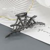 Vsdski Halloween Hair Clips Metal Spider Web Hair Claw Clips Black Y2K-Style Hair Barrettes Hair Jaw ClipsNon Slip Hair Clamp Clips for Thick Thin Hair Halloween Hair Accessories for Women