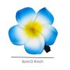 Plumeria Flower Hair, 24PCS Hawaiian Foam Flower Hair Clips, Hawaii Hair Clips for Women, Wedding Party Beach Hair Decorations