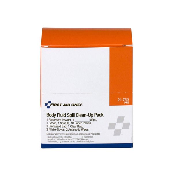 OSHA First Aid Only 20 Piece Bloodborne Pathogen (BBP) Spill Clean-Up Pack 20 Piece